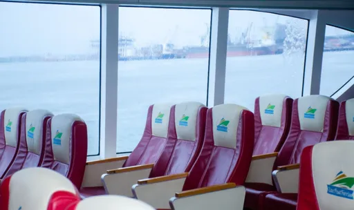Window-side seating on Zanfast Ferries